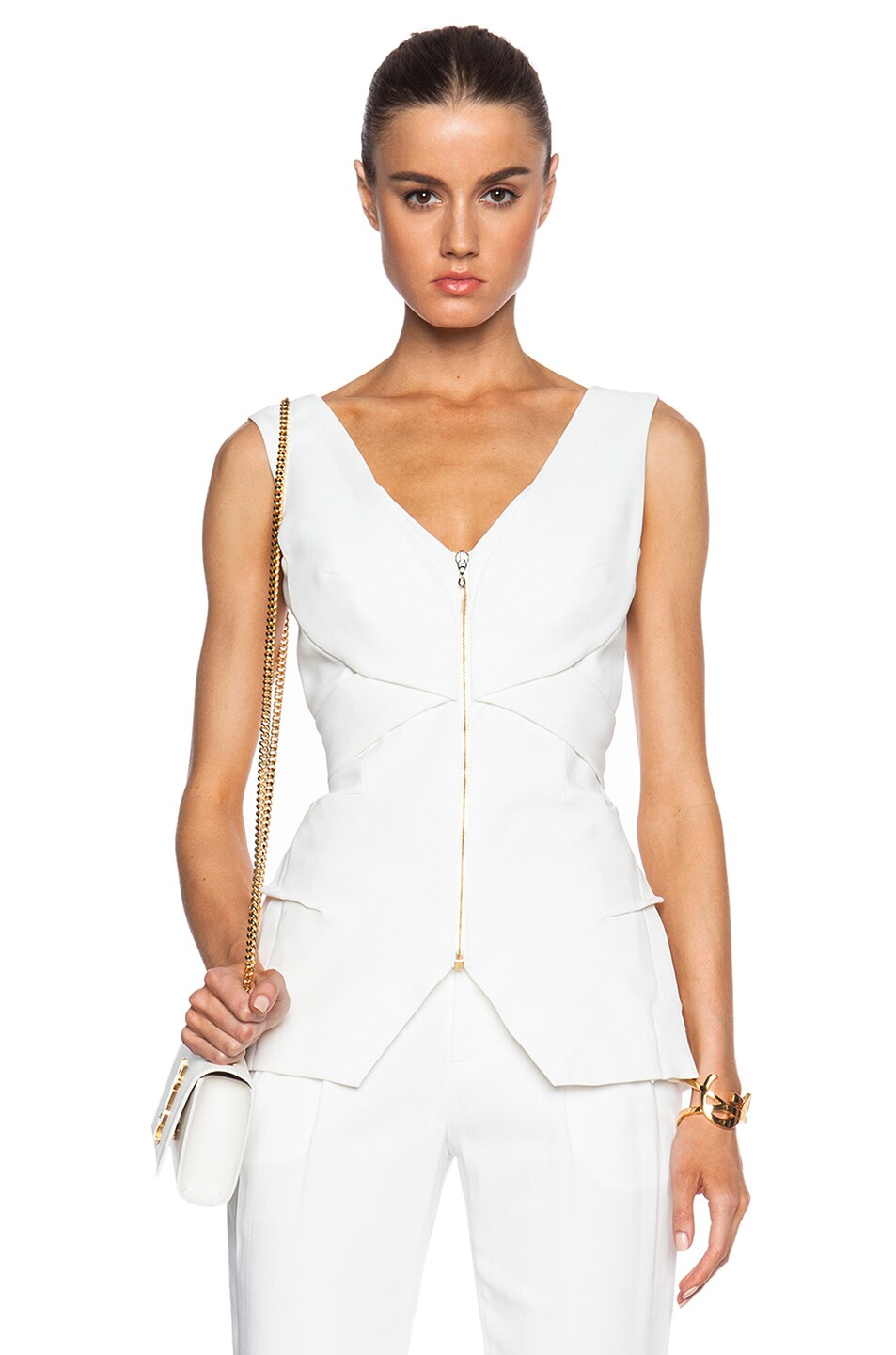 Image 1 of Roland Mouret Perreton Top in White