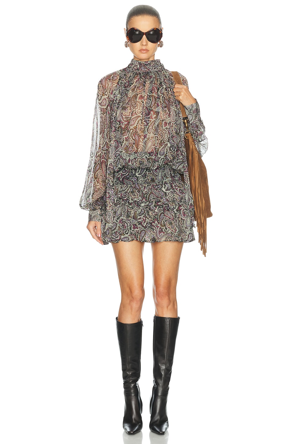 Ronny Kobo Tonchi Dress in Purple