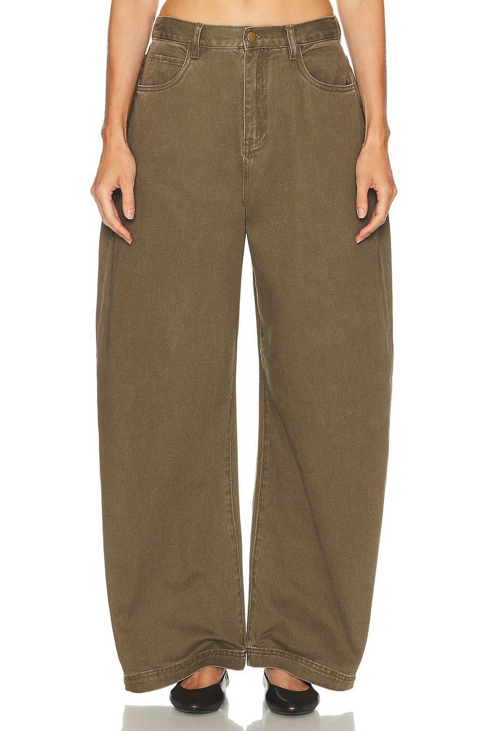 Image 1 of Ronny Kobo Ninon Wide Leg in Olive