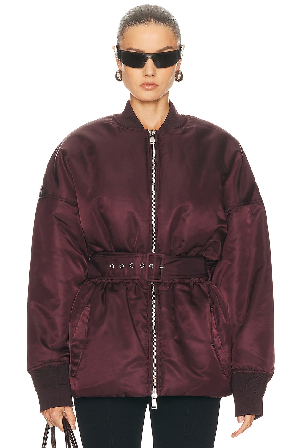 Image 1 of Ronny Kobo Norell Jacket in Cabernet