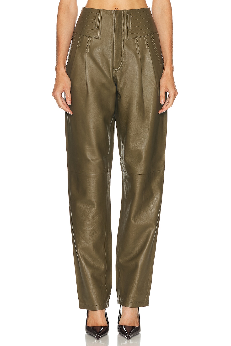 Image 1 of Ronny Kobo Justine Pant in Olive