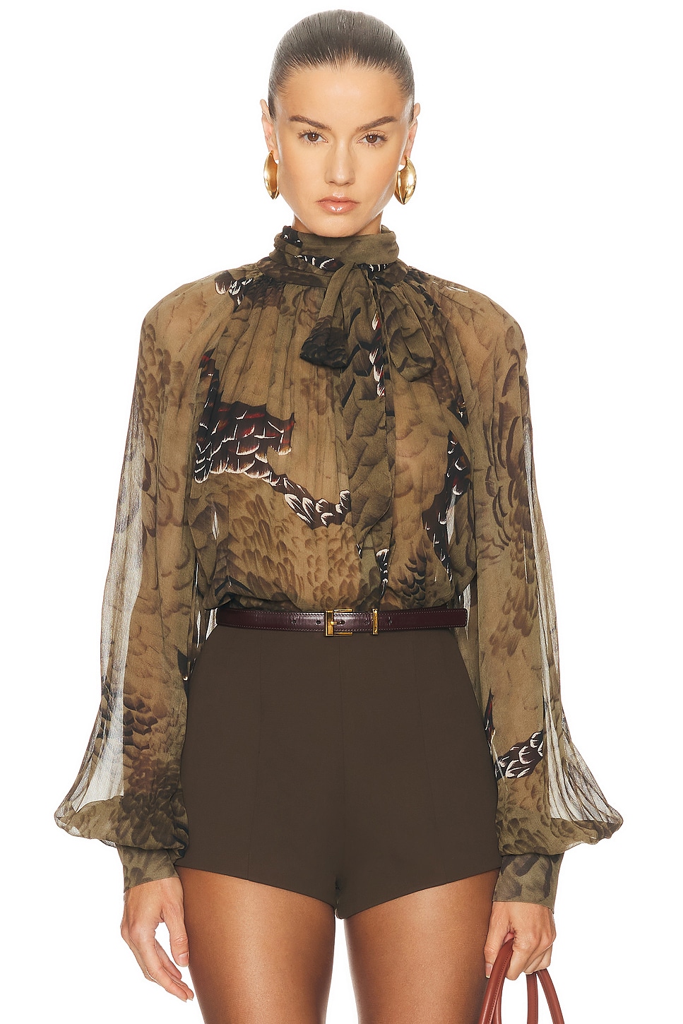 Image 1 of Ronny Kobo Zenia Top in Jade Camo
