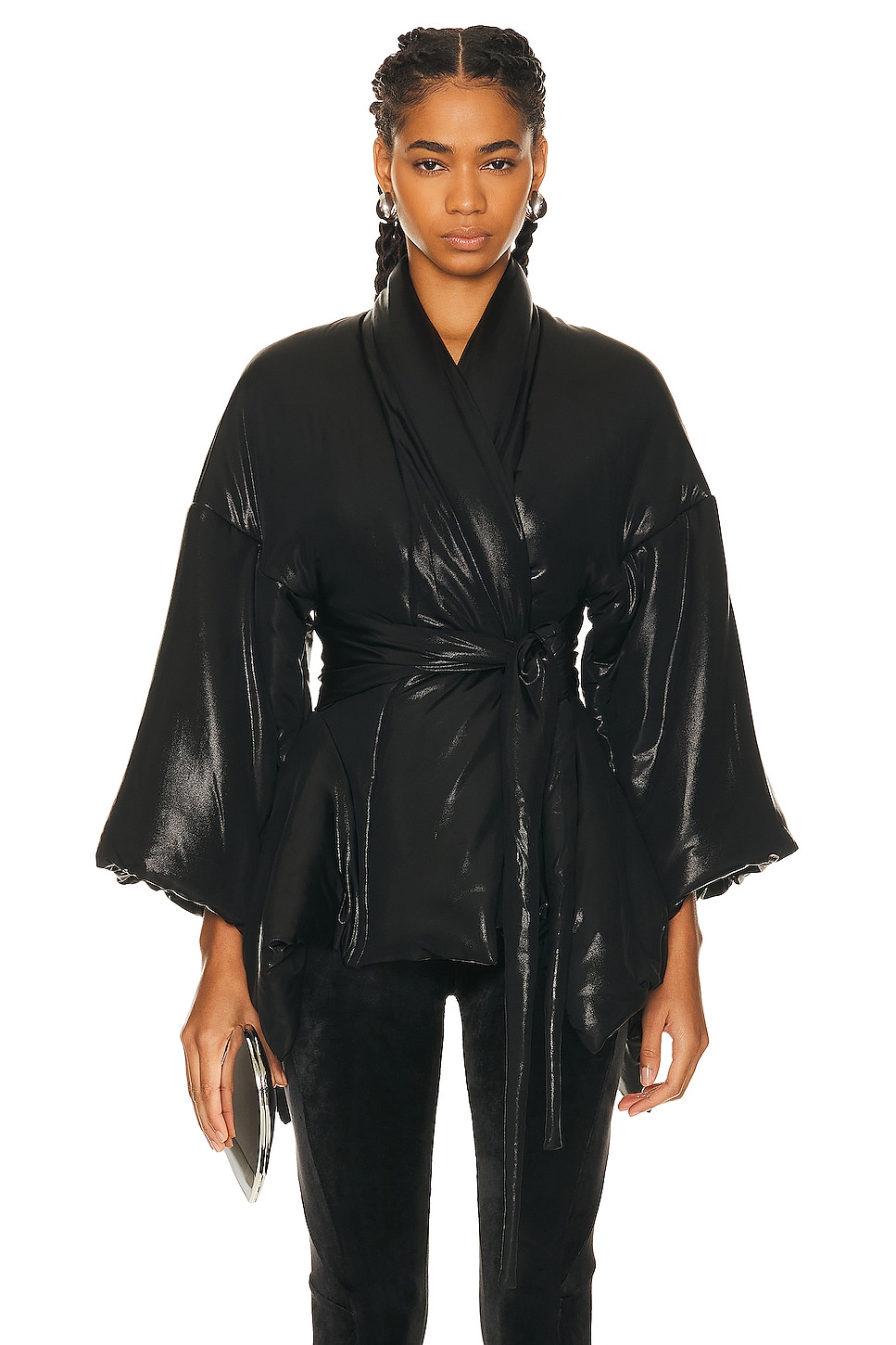 Image 1 of RICK OWENS LILIES Tommywing Jacket in Black