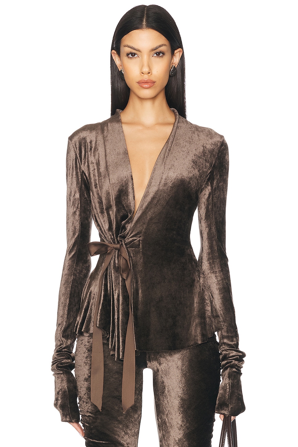 Image 1 of RICK OWENS LILIES Hollywood Jacket in Taupe