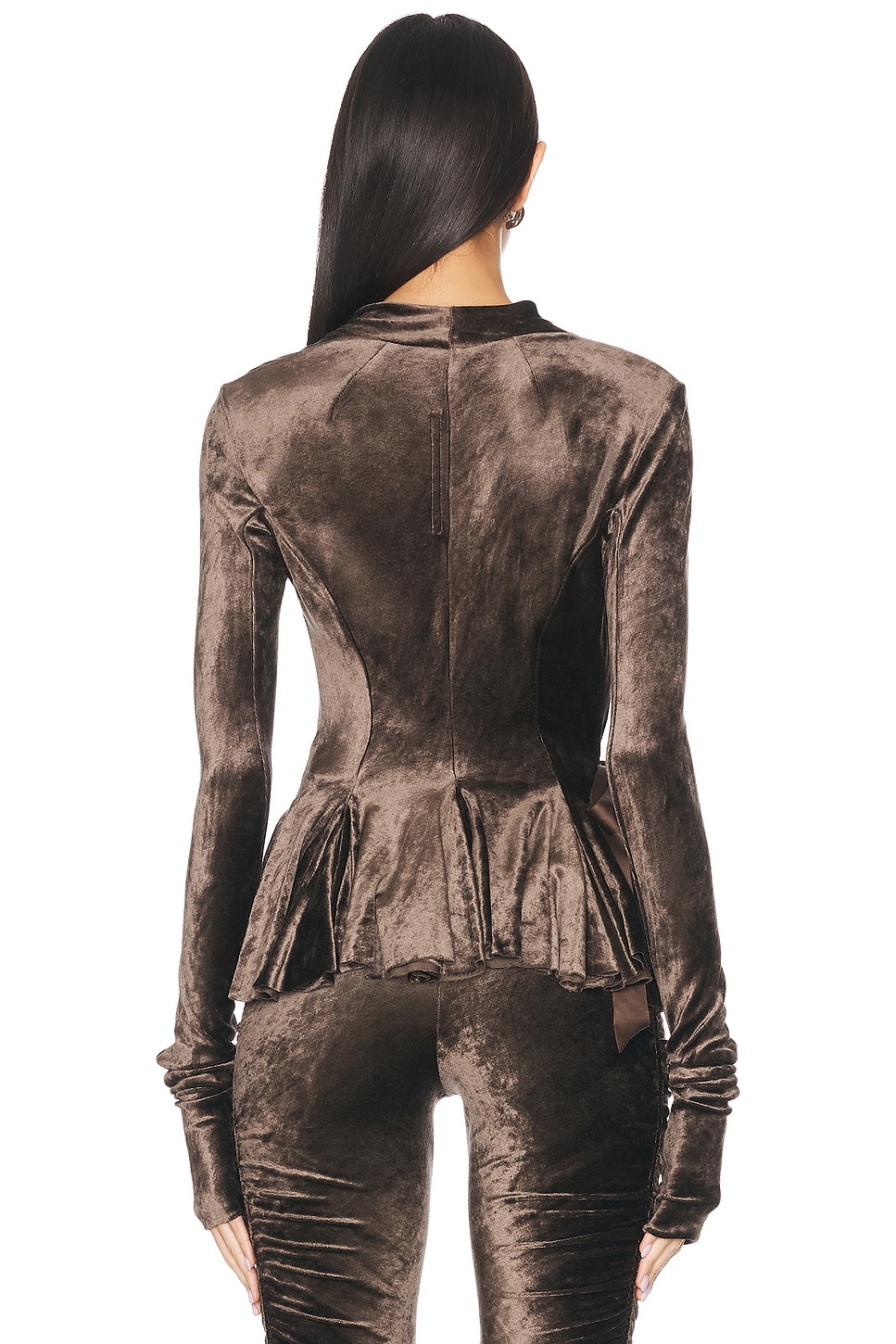 Image 4 of RICK OWENS LILIES Hollywood Jacket in Taupe