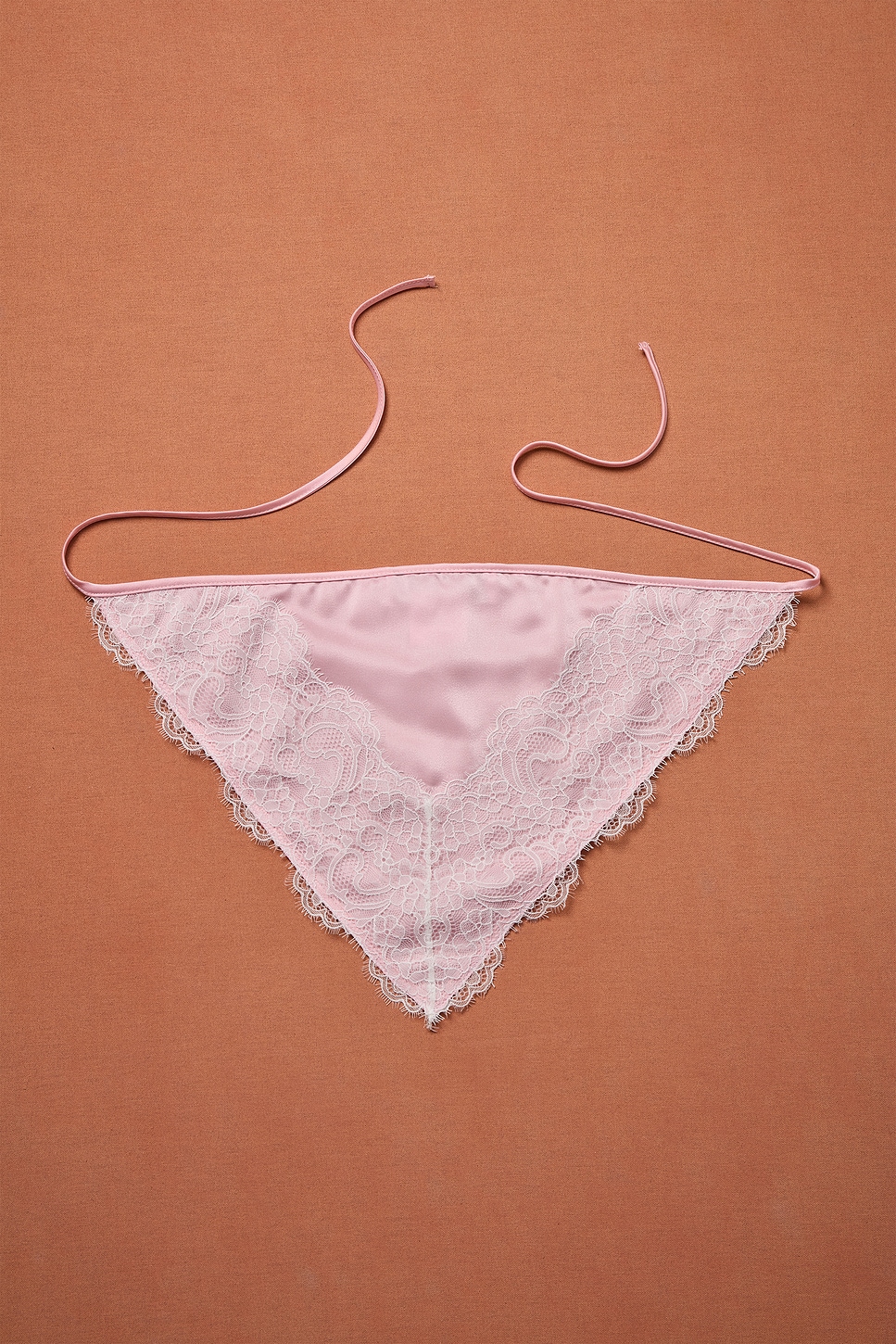 Rowen Rose For Fwrd Satin Headscarf In Pink
