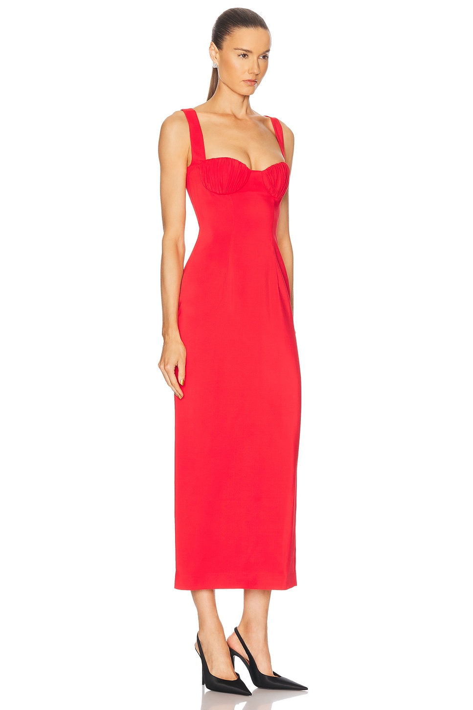 ROWEN ROSE MIDI DRESS 