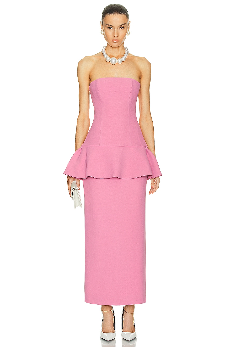 Image 1 of Rowen Rose Bustier Maxi Dress in Pink