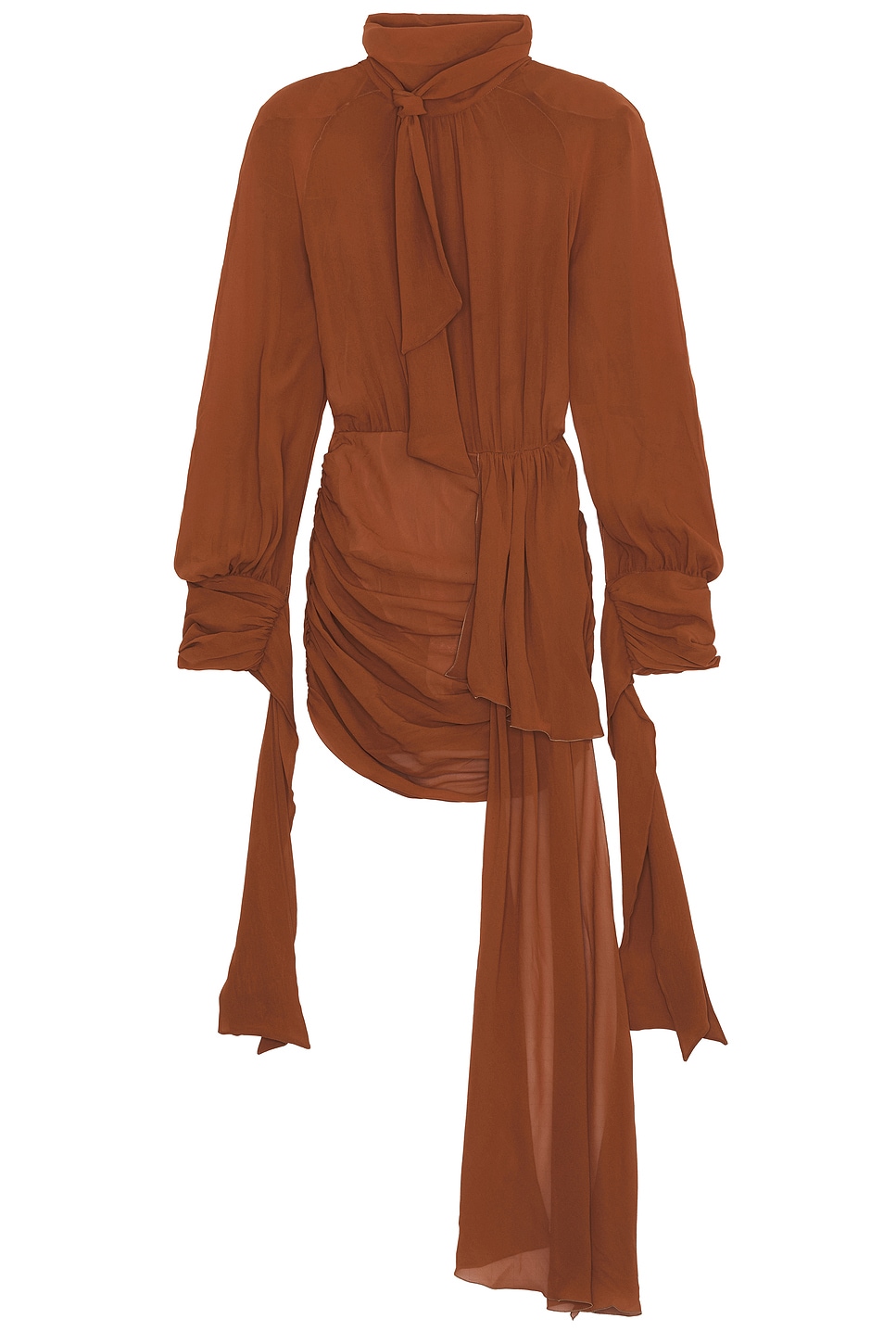 Bow Neck Mini Dress