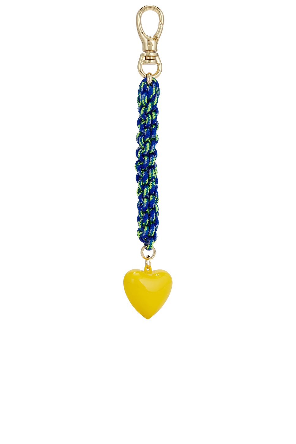 Happy Cord Bag Charm in Blue