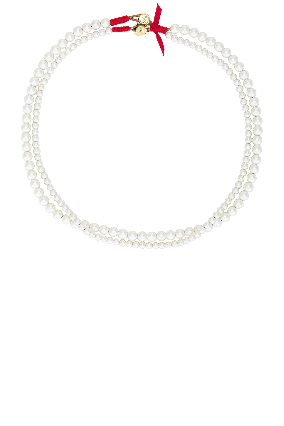 Image 1 of Roxanne Assoulin Princess Pearls Necklace Duo in Ivory