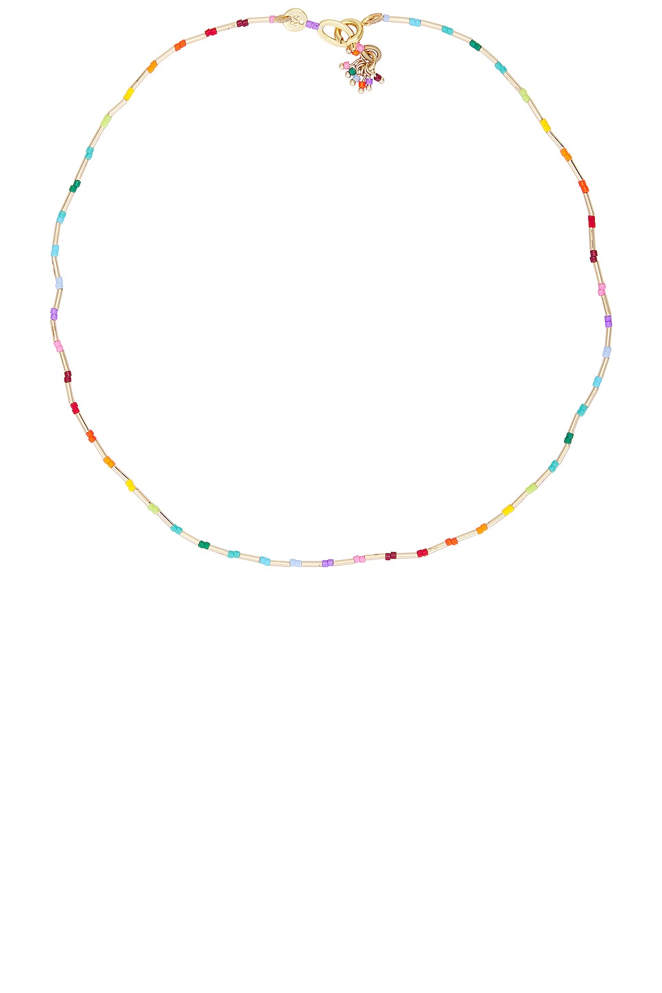 Image 1 of Roxanne Assoulin Barely There But There Necklace in Rainbow