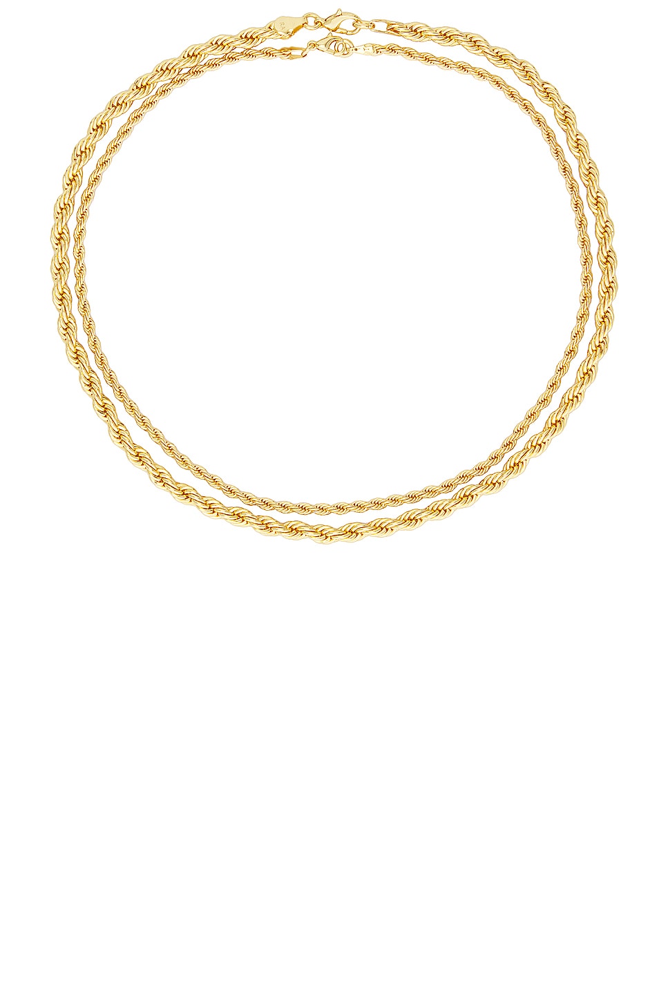 On The Ropes Necklace Duo in Metallic Gold