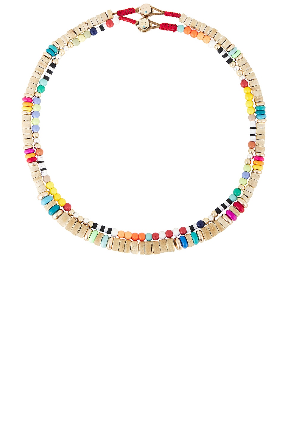 Image 1 of Roxanne Assoulin Island Time Necklace Duo in Rainbow