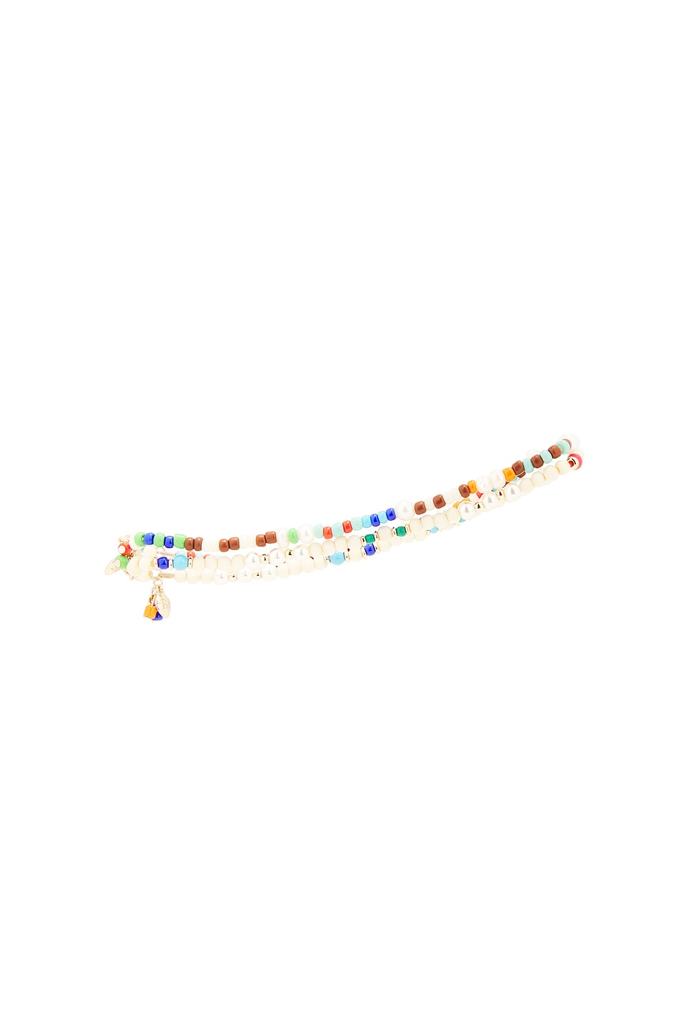 Image 1 of Roxanne Assoulin A Walk On The Beach Duo Anklet in Multi