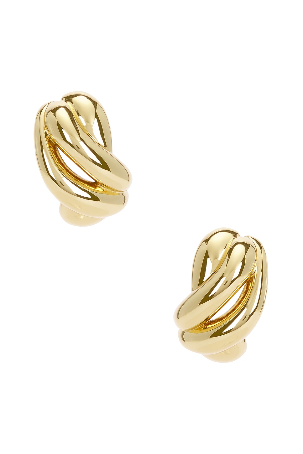 The Knot Earrings in Metallic Gold