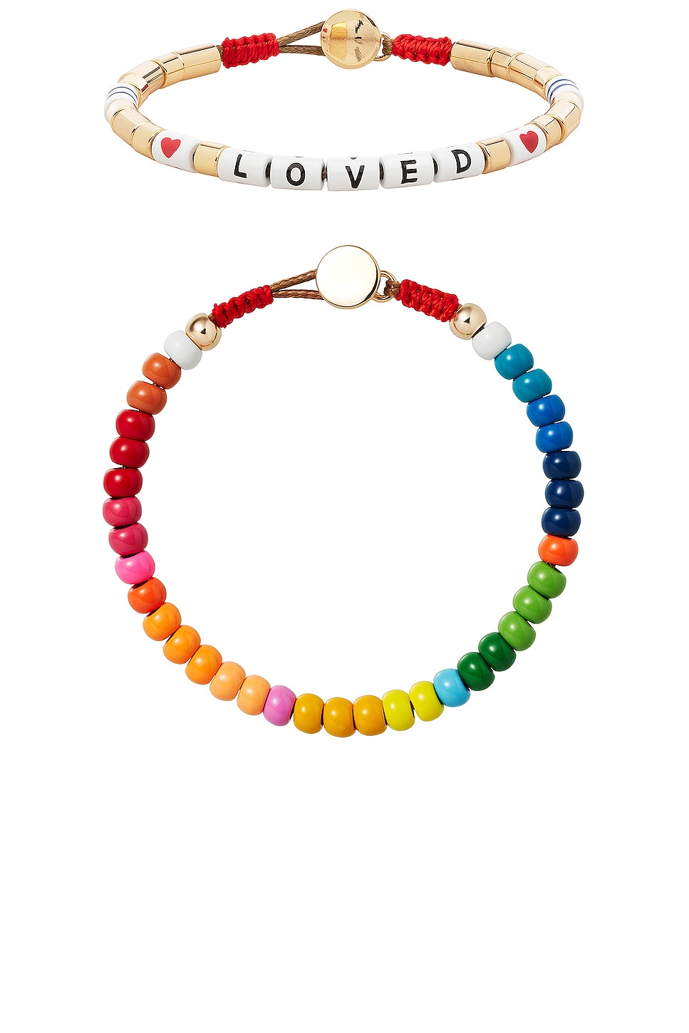 Image 1 of Roxanne Assoulin Loved Rainbow Duo Bracelet in Living Color