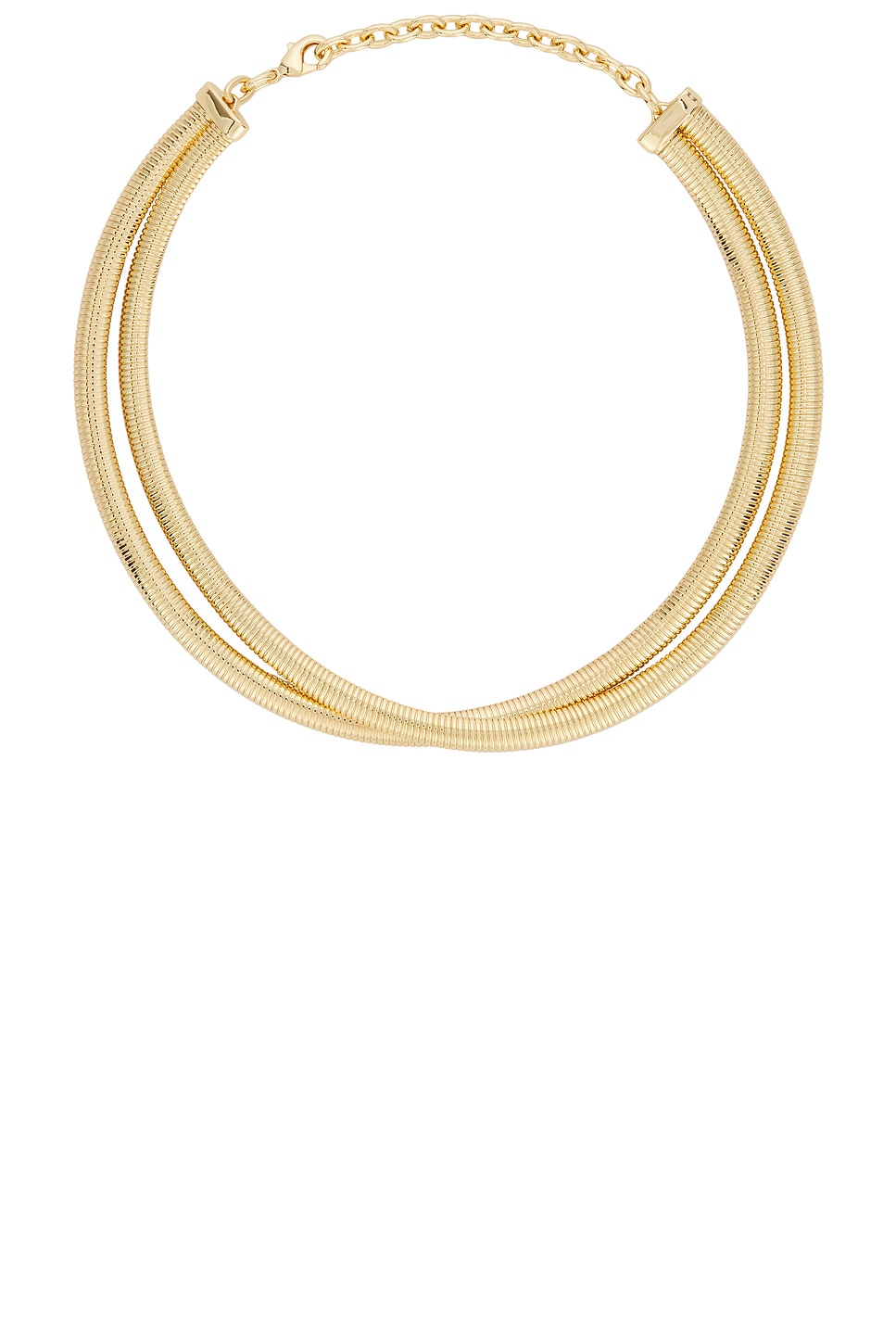 Image 1 of Roxanne Assoulin Double Cobra Necklace in Gold