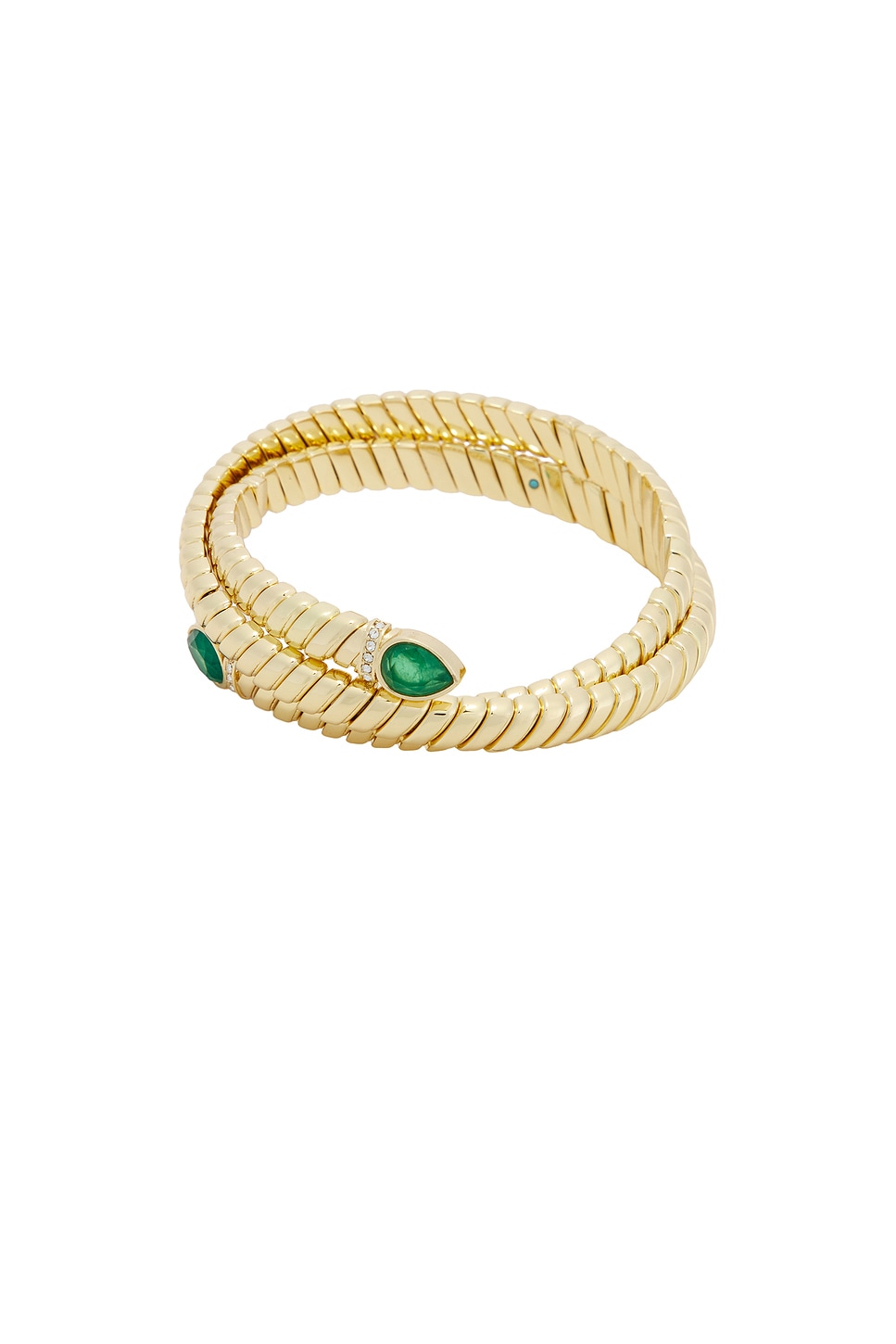 Roxanne Assoulin Wrap Around Cobra Bracelet In Gold