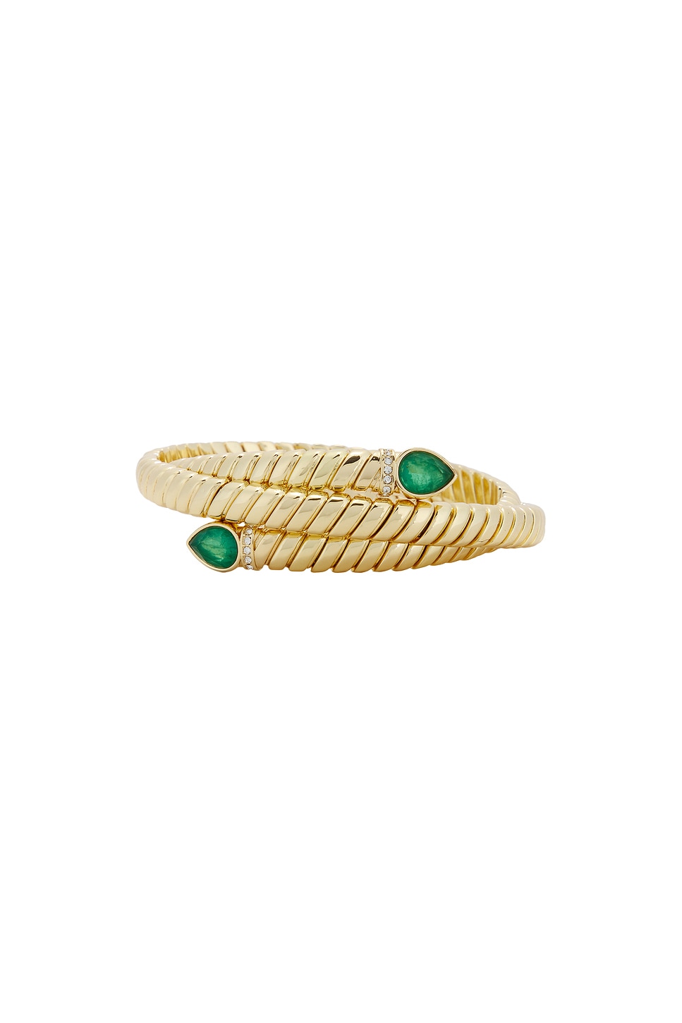 Roxanne Assoulin Wrap Around Cobra Bracelet In Gold