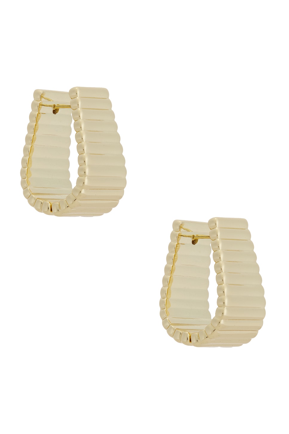 Roxanne Assoulin Ribbed Earrings In Gold