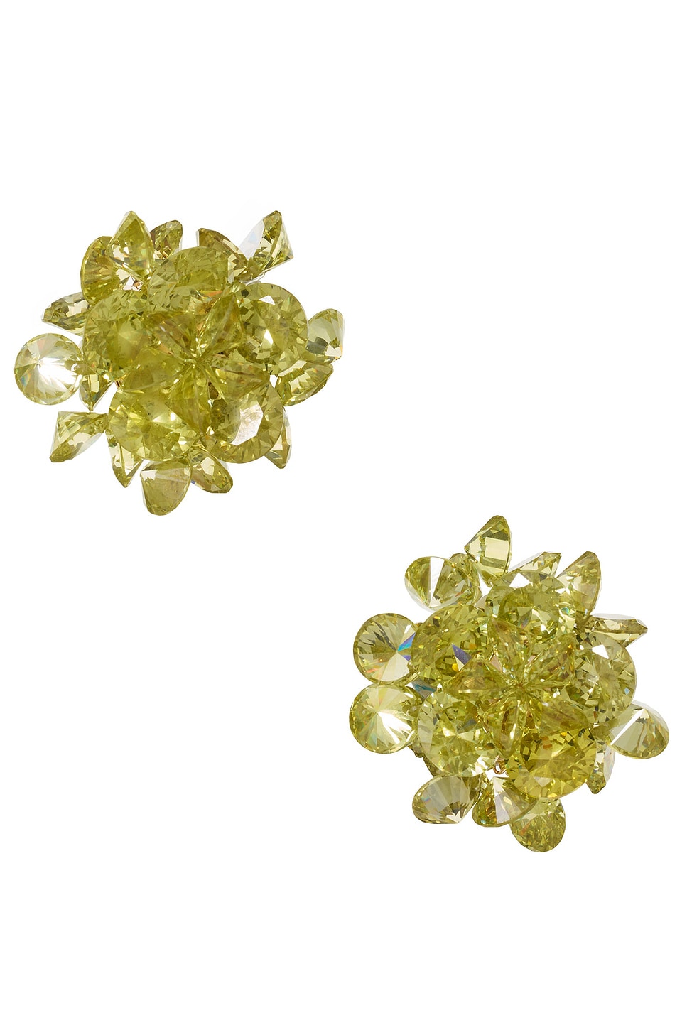 Roxanne Assoulin The Cubic Cluster Earrings In Green