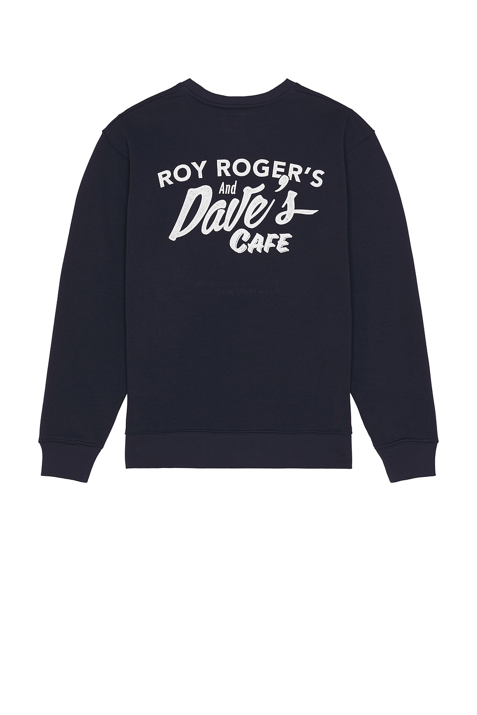 Print Cafe Sweatshirt in Navy