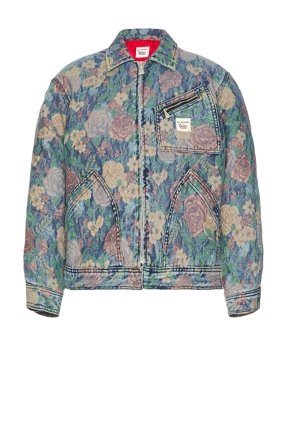 Work Short Jacket Tapestry in Blue