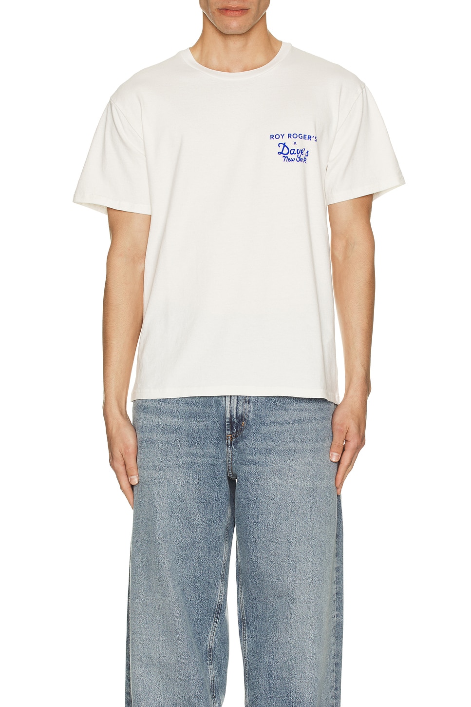 Image 1 of Roy Roger's x Dave's New York T Shirt Man Jersey Print in White