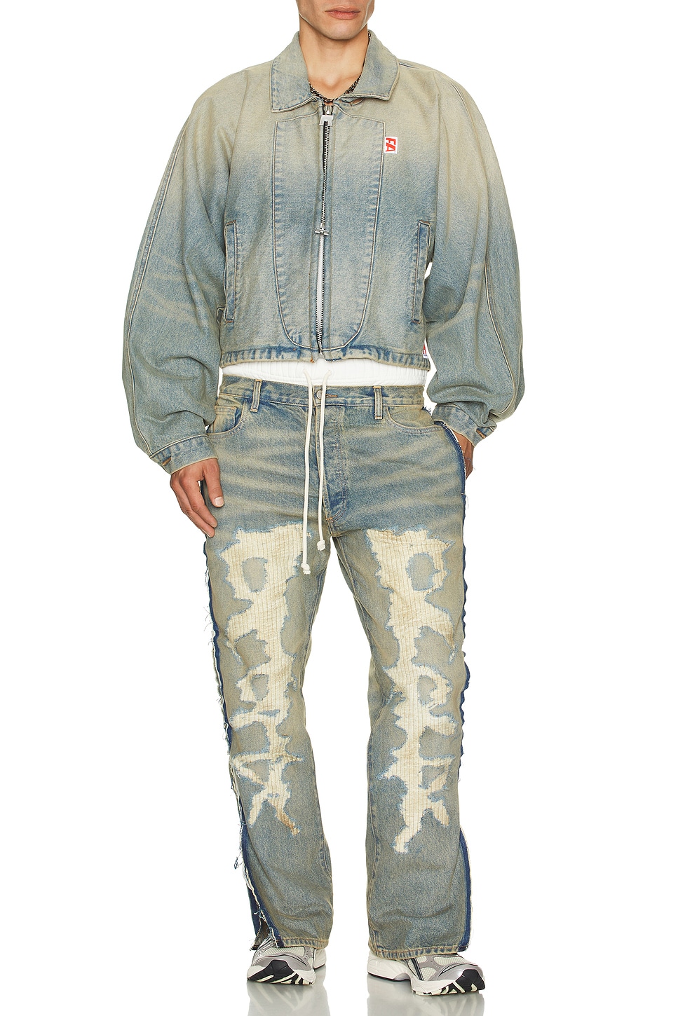 Image 1 of RRR123 Fathers Garden Fara-C Jeans in Light Indigo