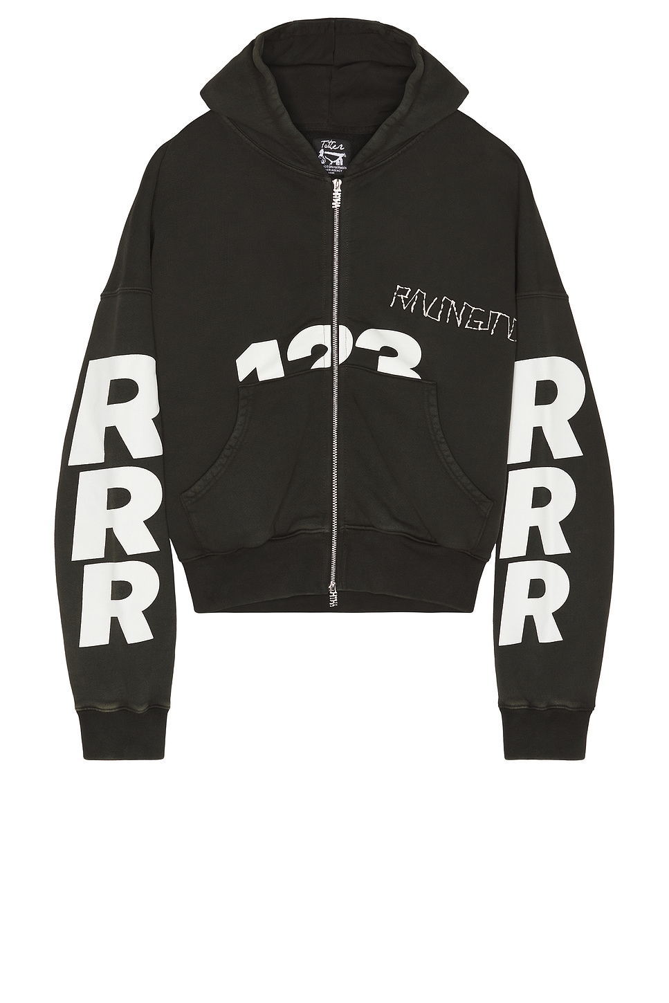 Uso-123 Cva Zip Hoodie in Black