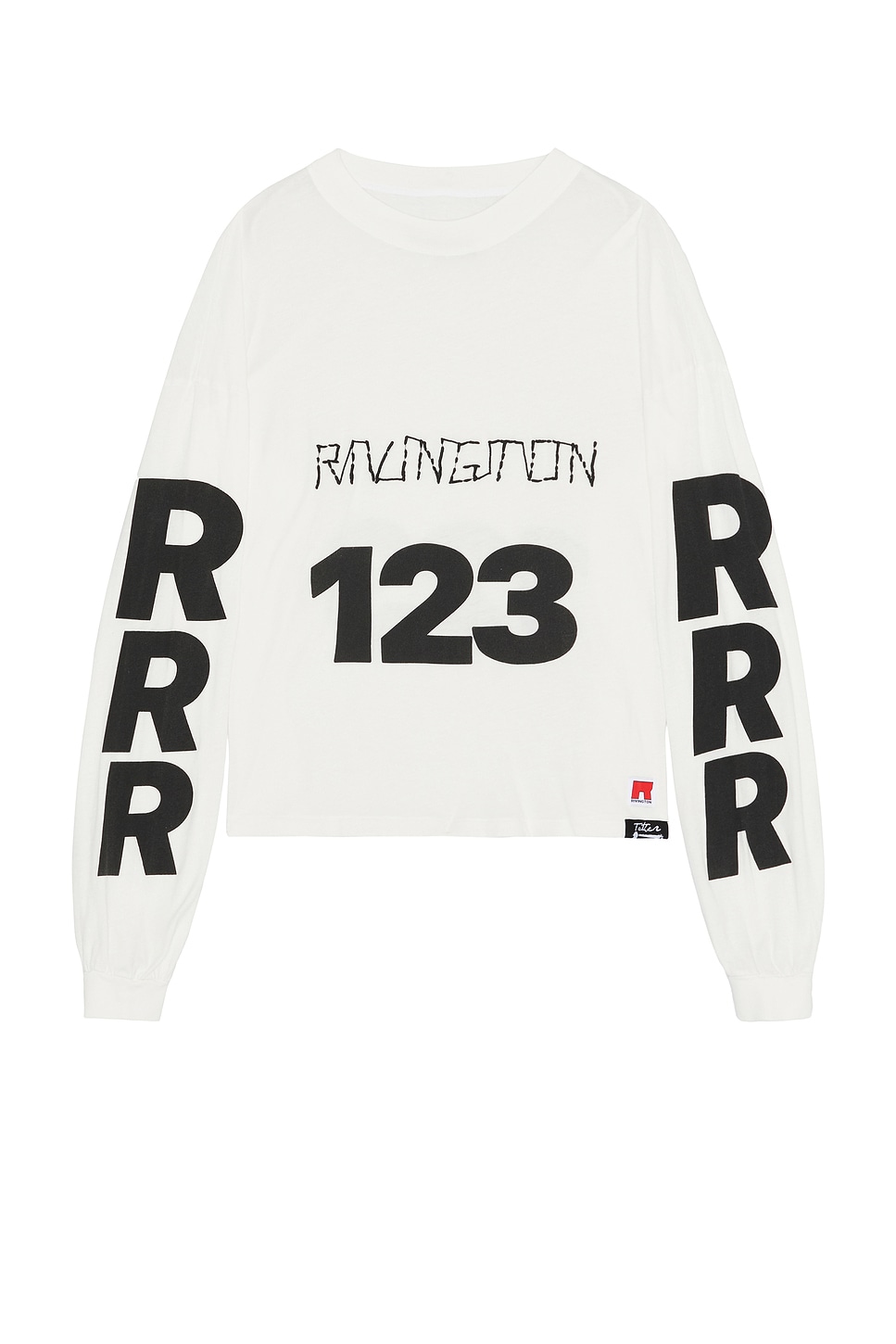 Image 1 of RRR123 Uso 123 Garden Long Sleeve T-Shirt in Max White