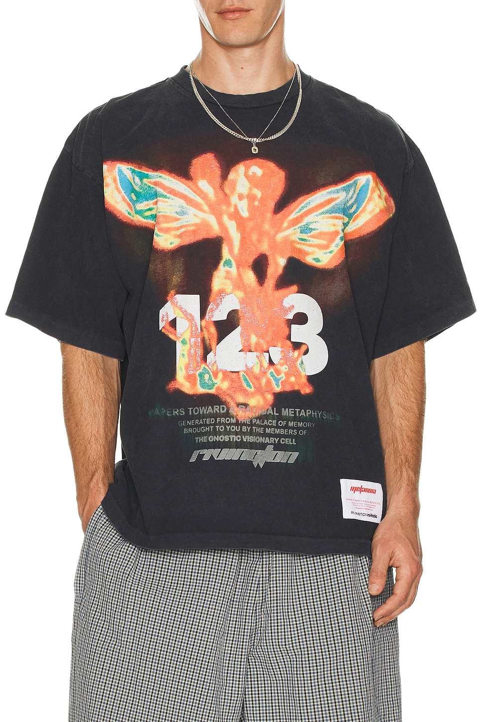 Image 1 of RRR123 in Times Like These Cva Tee in Mechanic Black & Orange