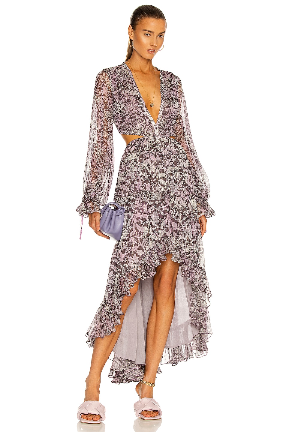 Image 1 of ROCOCO SAND Kian High Low Dress in Lilac