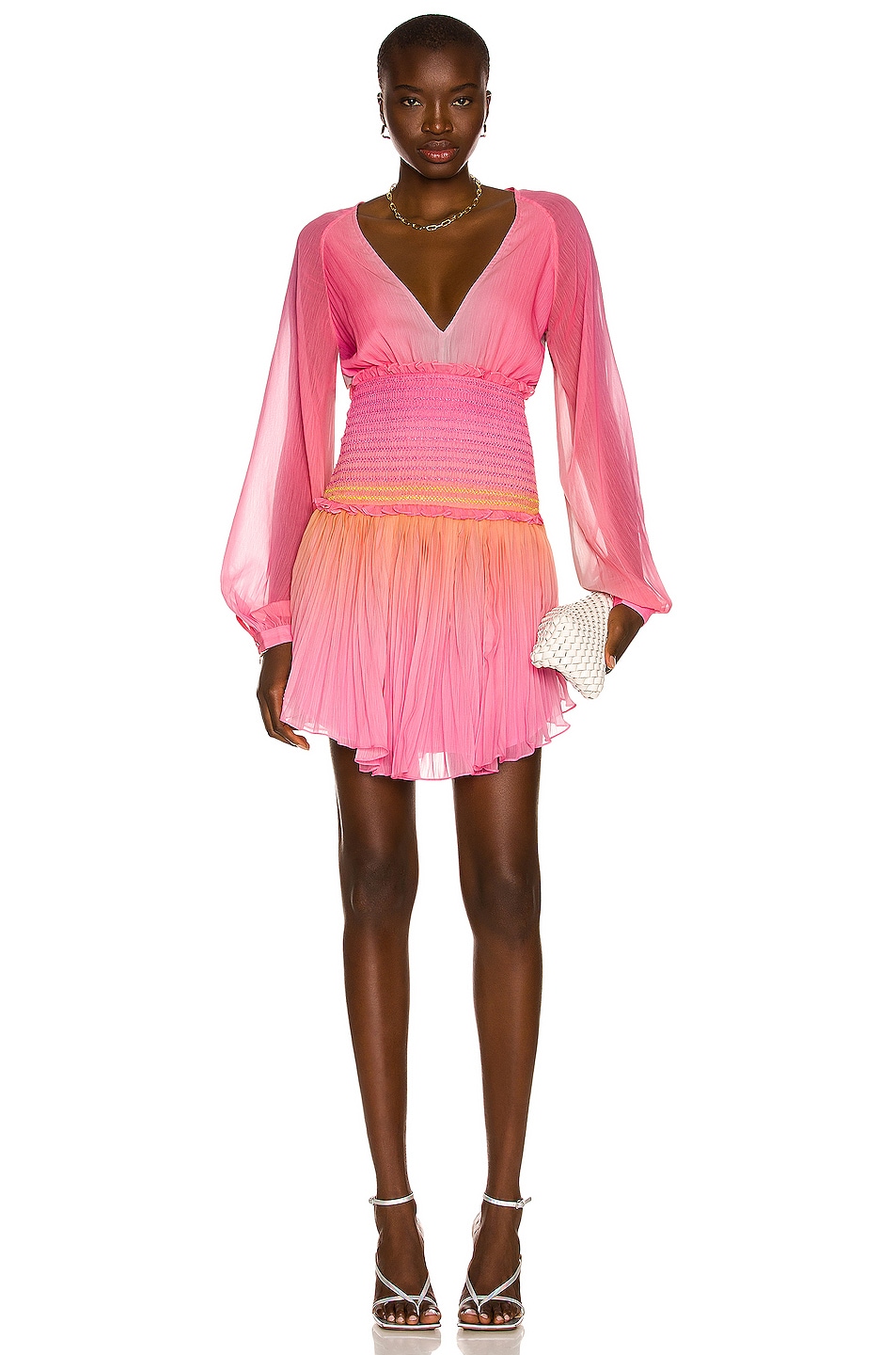 ROCOCO SAND Zale Mini Dress in Pink | FWRD