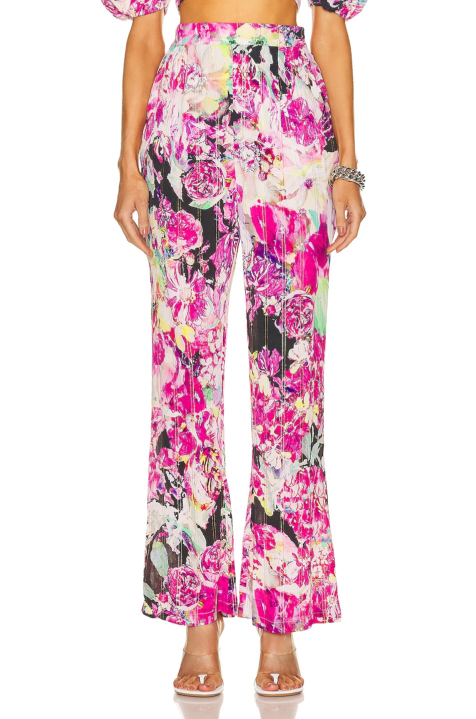 Image 1 of ROCOCO SAND Tessa Pant in Black & Pink