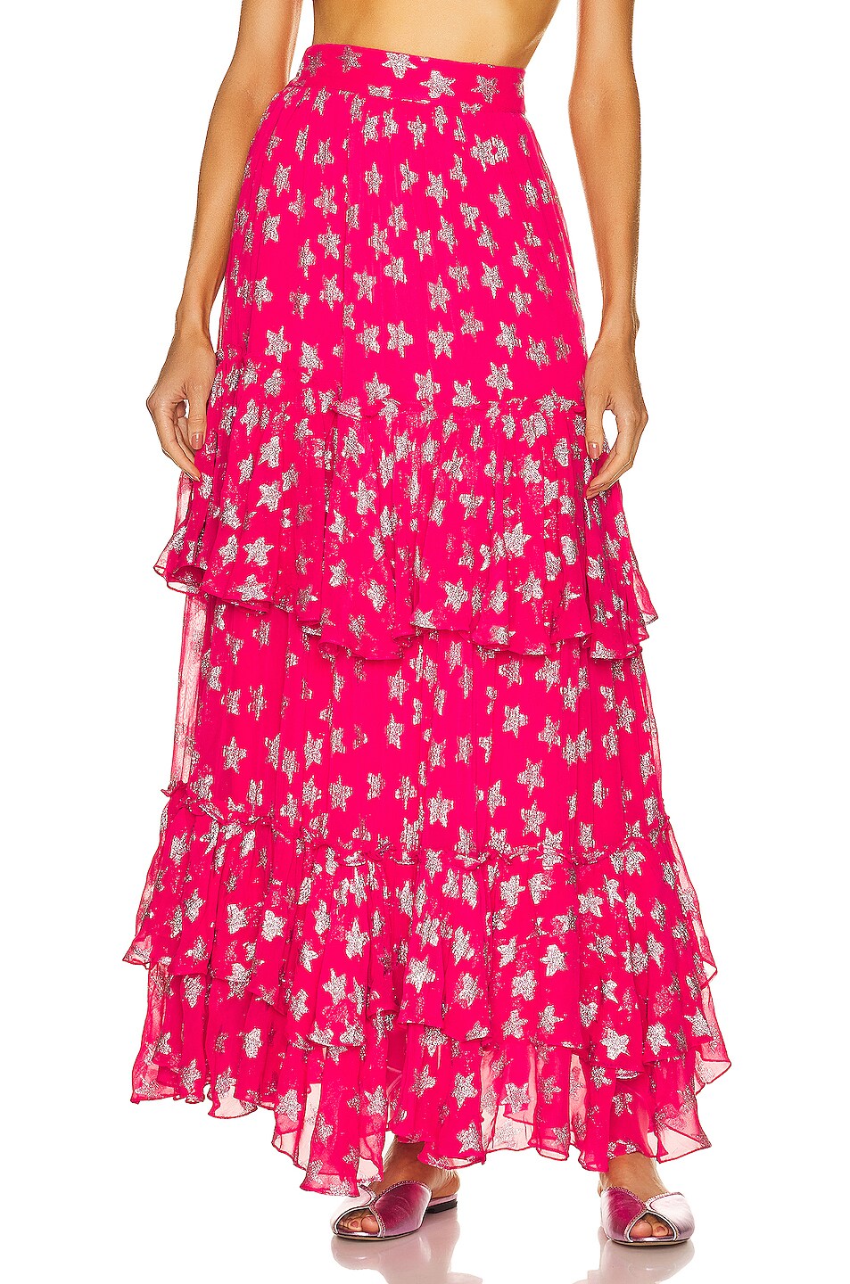 Image 1 of ROCOCO SAND Vega Maxi Skirt in Pink