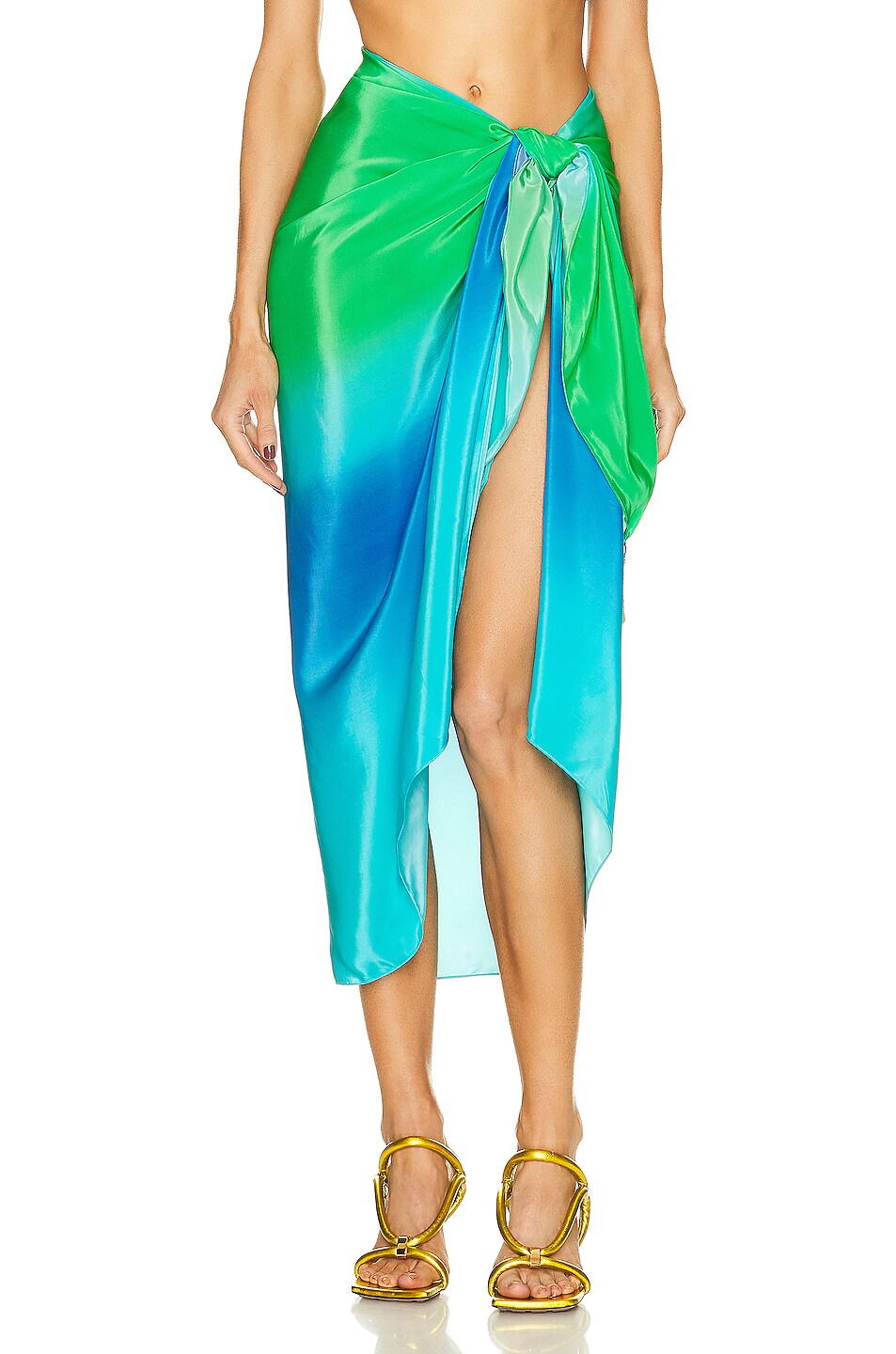 Image 1 of ROCOCO SAND Kiki Sarong in Blue & Green Ombre