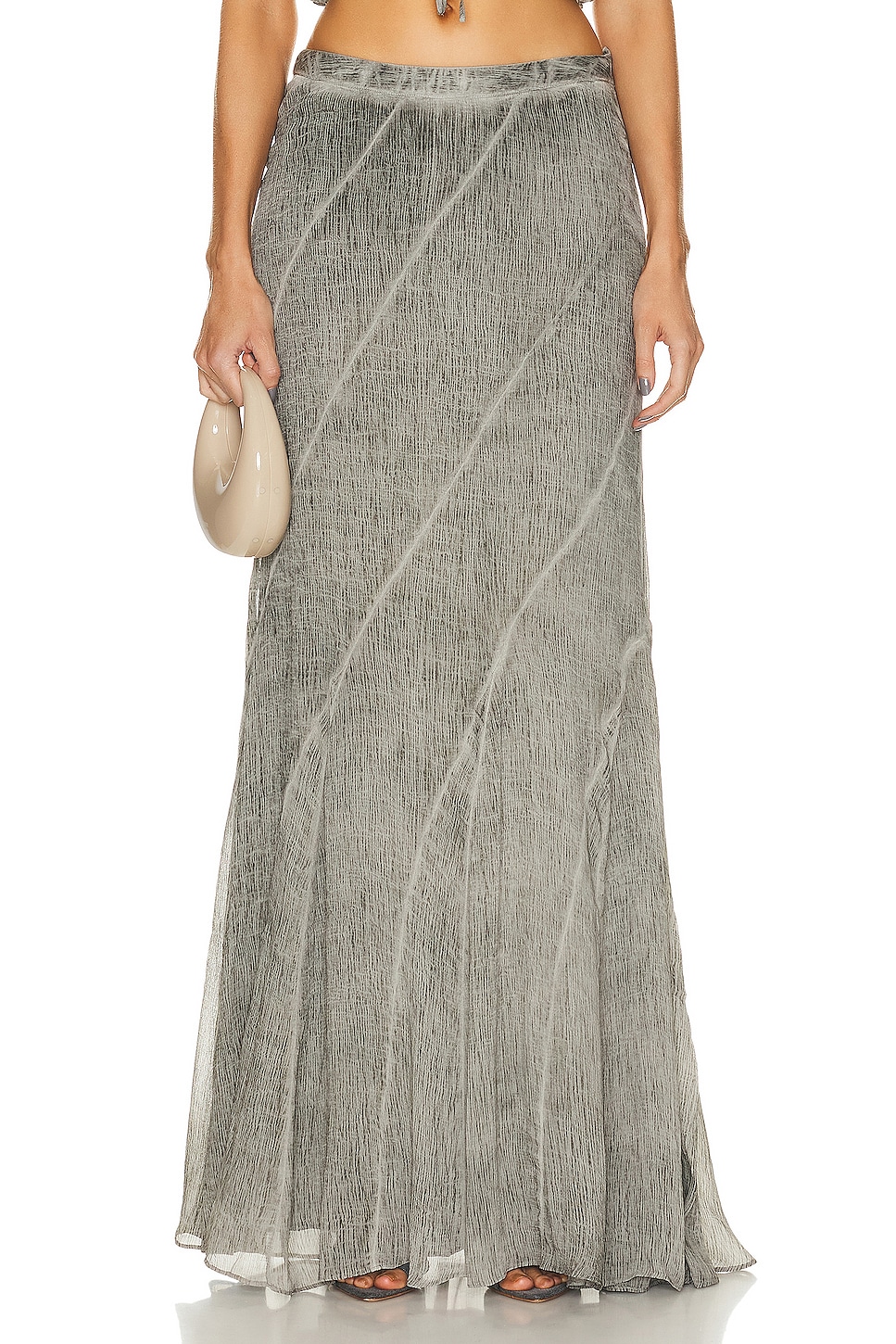 River Long Skirt in Grey