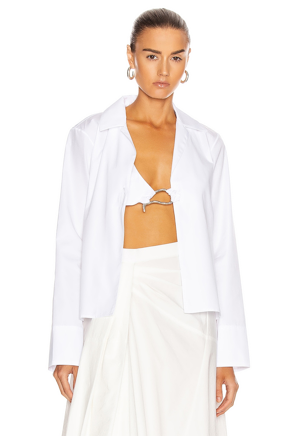 Image 1 of Rosie Assoulin Gwyneth Bra Top in White