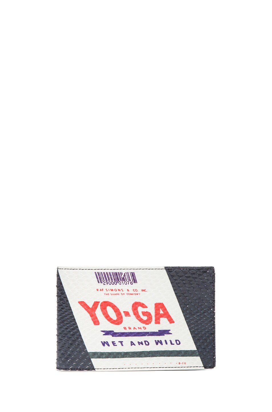 Image 1 of Raf Simons Snake Wallet in Yoga Print
