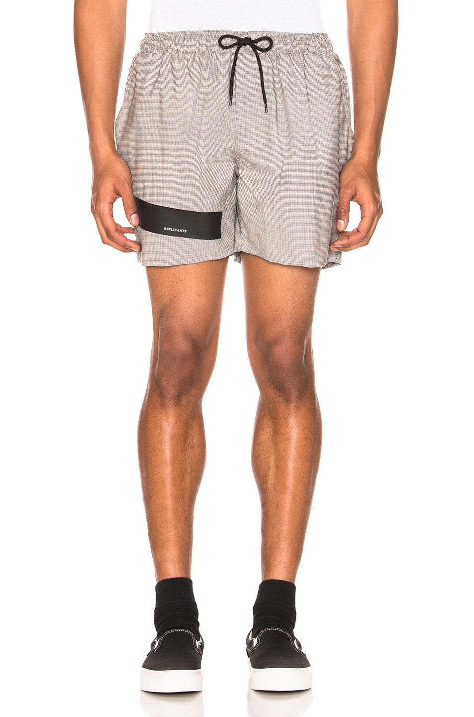 Image 1 of Raf Simons Taped Short Shorts in Fuchia