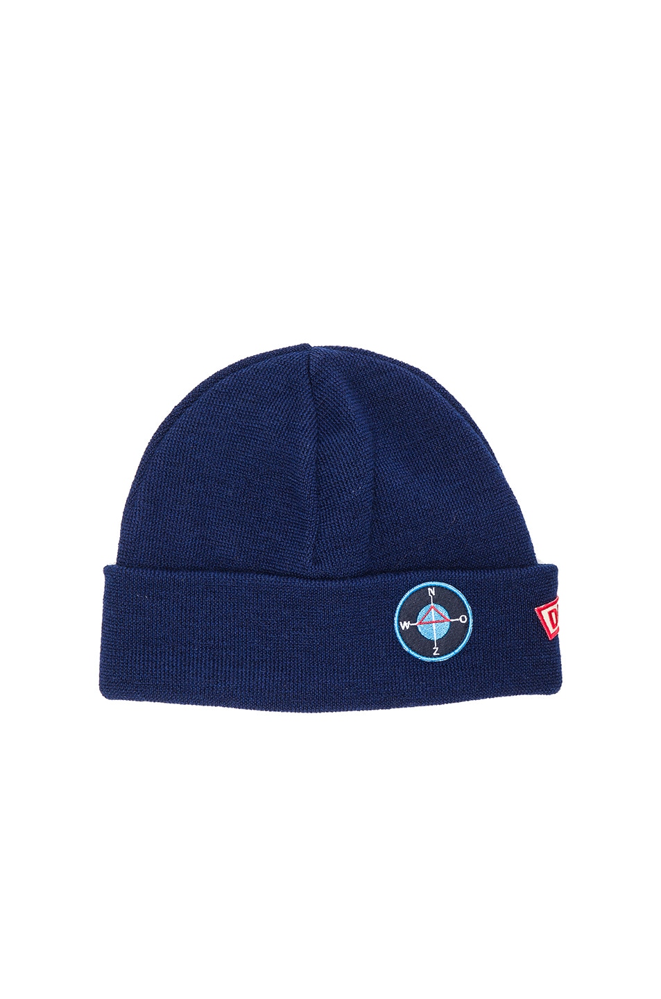 Image 1 of Raf Simons Patches Beanie in Navy
