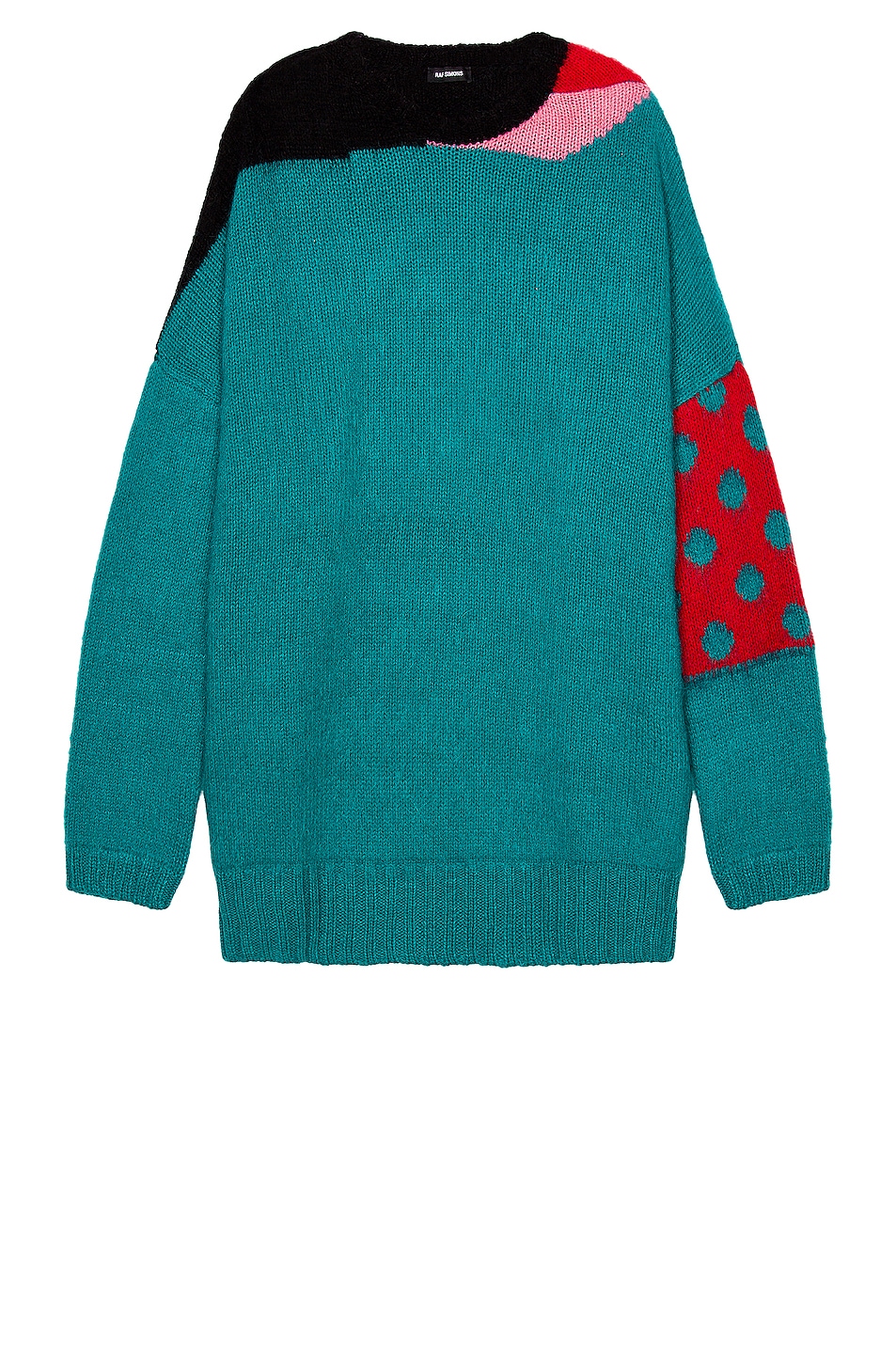 Image 1 of Raf Simons Oversized Knit Sweater in Petrol