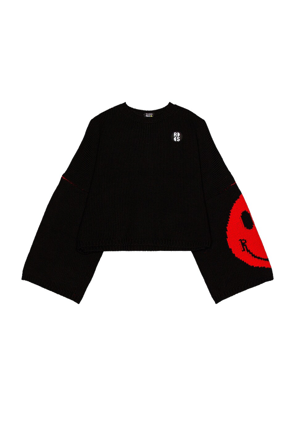 Image 1 of Raf Simons x Smiley Knit Sweater in Black