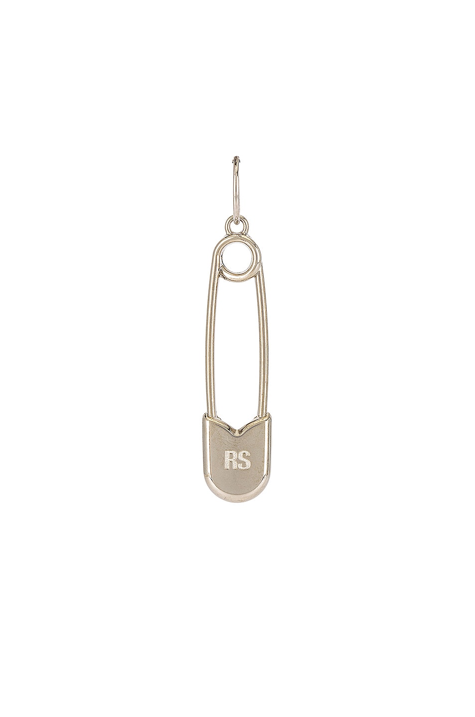 Image 1 of Raf Simons Safety Pin Earring in Silver