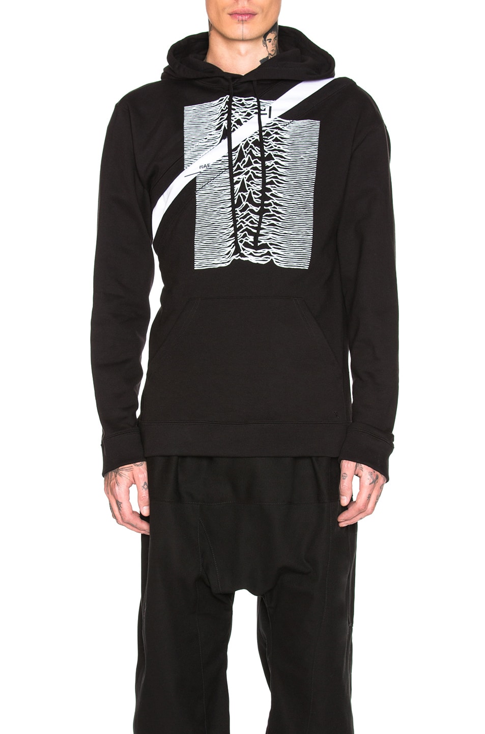 Image 1 of Raf Simons Two Piece Hoodie in Black