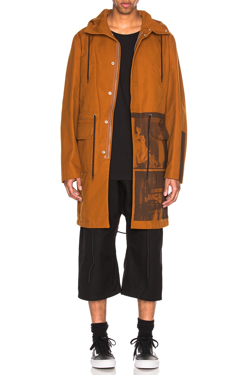 Image 1 of Raf Simons Parka in Cognac