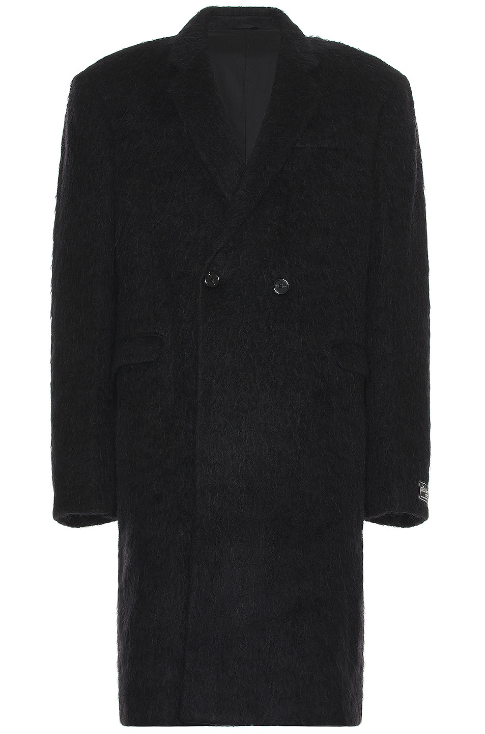Image 1 of Raf Simons Classic Double Breasted Coat in Black