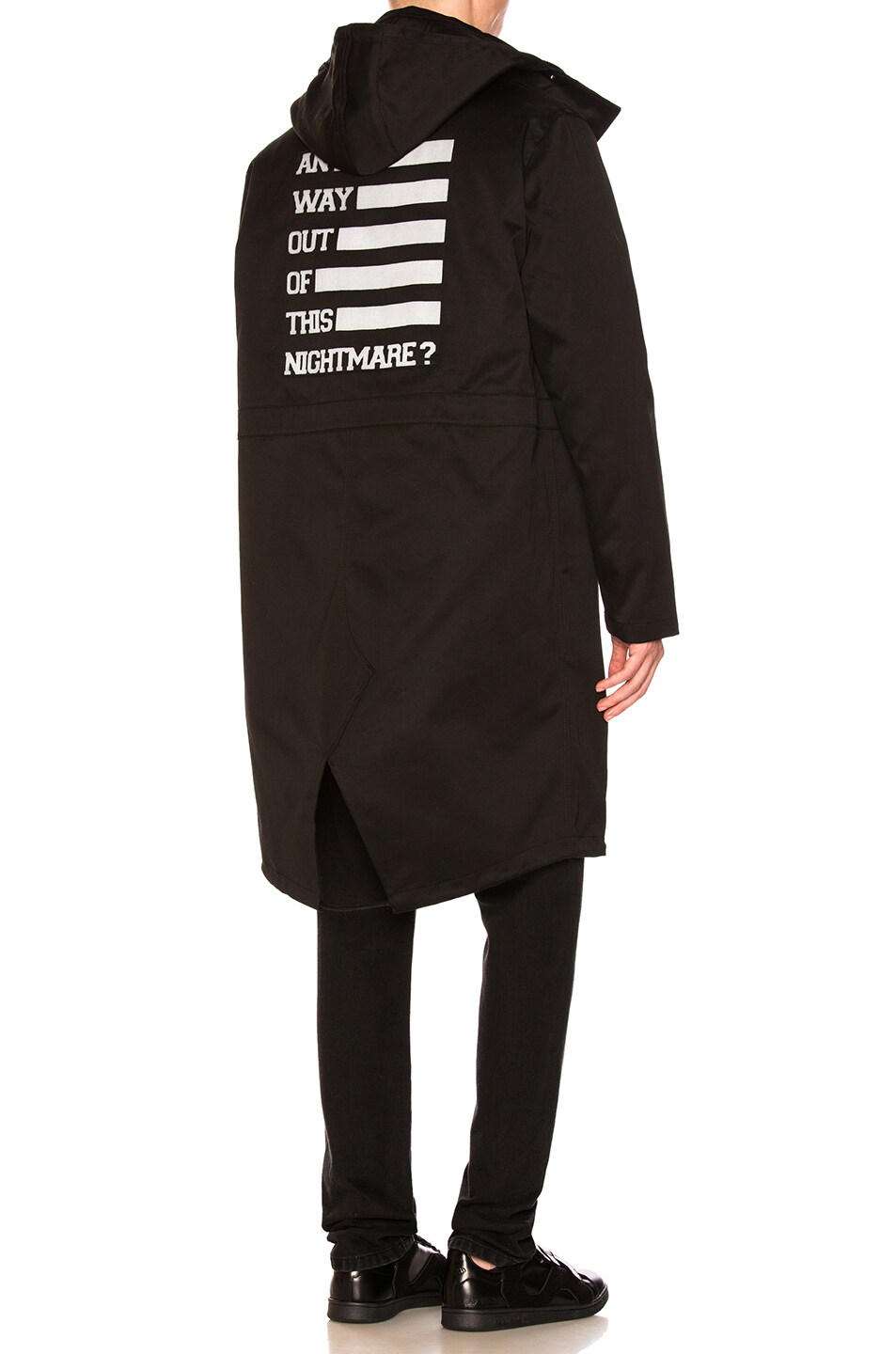 Image 1 of Raf Simons Parka with Inside Coat in Black